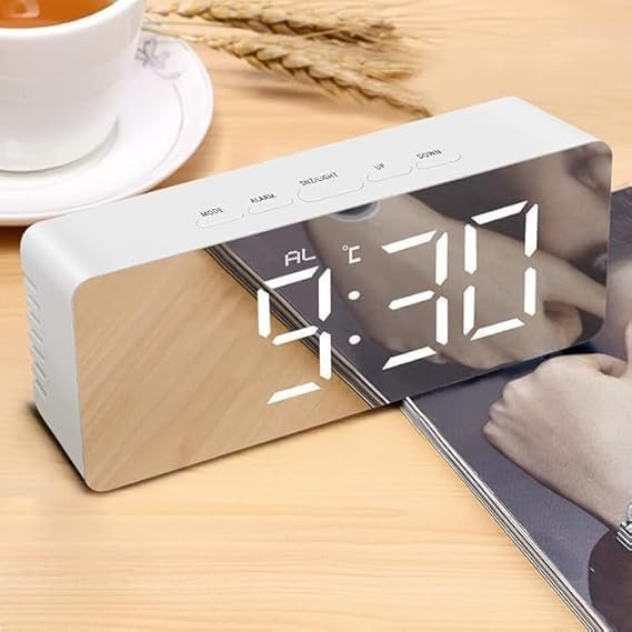 Digital Alarm Clock Table Clock for Students, Heavy Sleepers, Bedroom, Office, Corporate